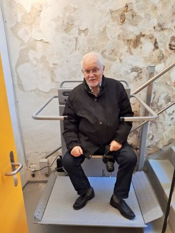 Treppenlift für Klatsch